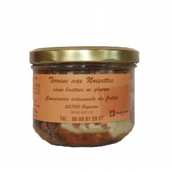 Terrine aux noisettes, de la Conserverie Artisanale du Jallet. Terrine aux noisettes, de la Conserverie Artisanale du Jallet.