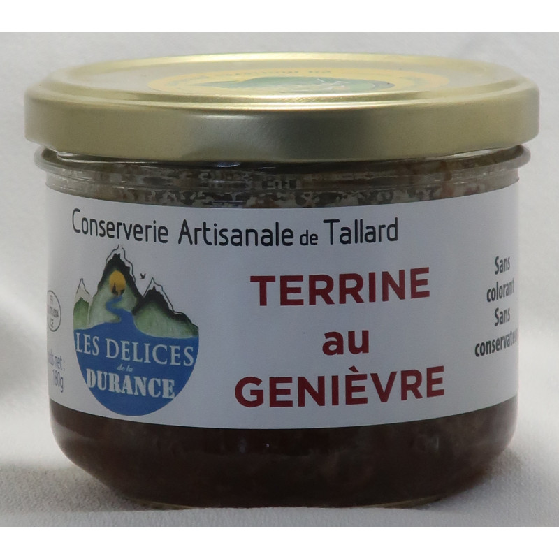 Terrine de Genièvre des délices de la Durance, un producteur PACAA Panier basé à Tallard Terrine de Genièvre des délices de la Durance, un producteur PACAA Panier basé à Tallard