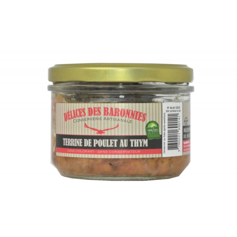 terrine des baronnies Poulet et Thym terrine des baronnies Poulet et Thym