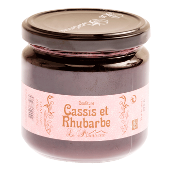 Confiture Cassis - Rhubarbe Plantivore Confiture Cassis - Rhubarbe Plantivore