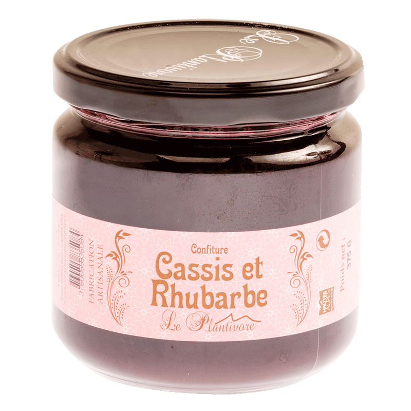 Confiture Cassis - Rhubarbe Plantivore Confiture Cassis - Rhubarbe Plantivore